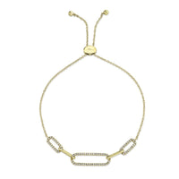 Shy Creation® Luster Link Diamond Bolo Bracelet