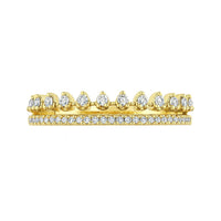 Shy Creation® Tiara Crest Diamond Band