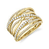 Shy Creation® Radiant Crossover Ring