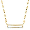 Shy Creation® Diamond Horizon Link Pendant Necklace