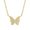 Shy Creation® Flutter Diamond Butterfly Necklace