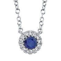Shy Creation® Starlit Sapphire Pendant Necklace