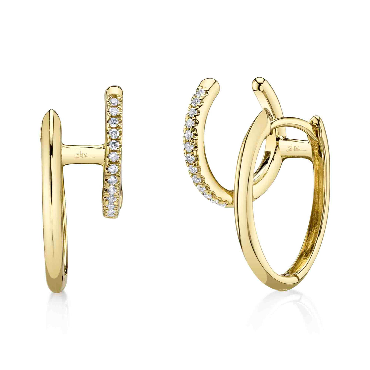 Shy Creation® Luxe Loop Double Huggies – Harry Ritchies