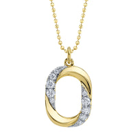 Shy Creation® Twilight Loop Diamond Pendant