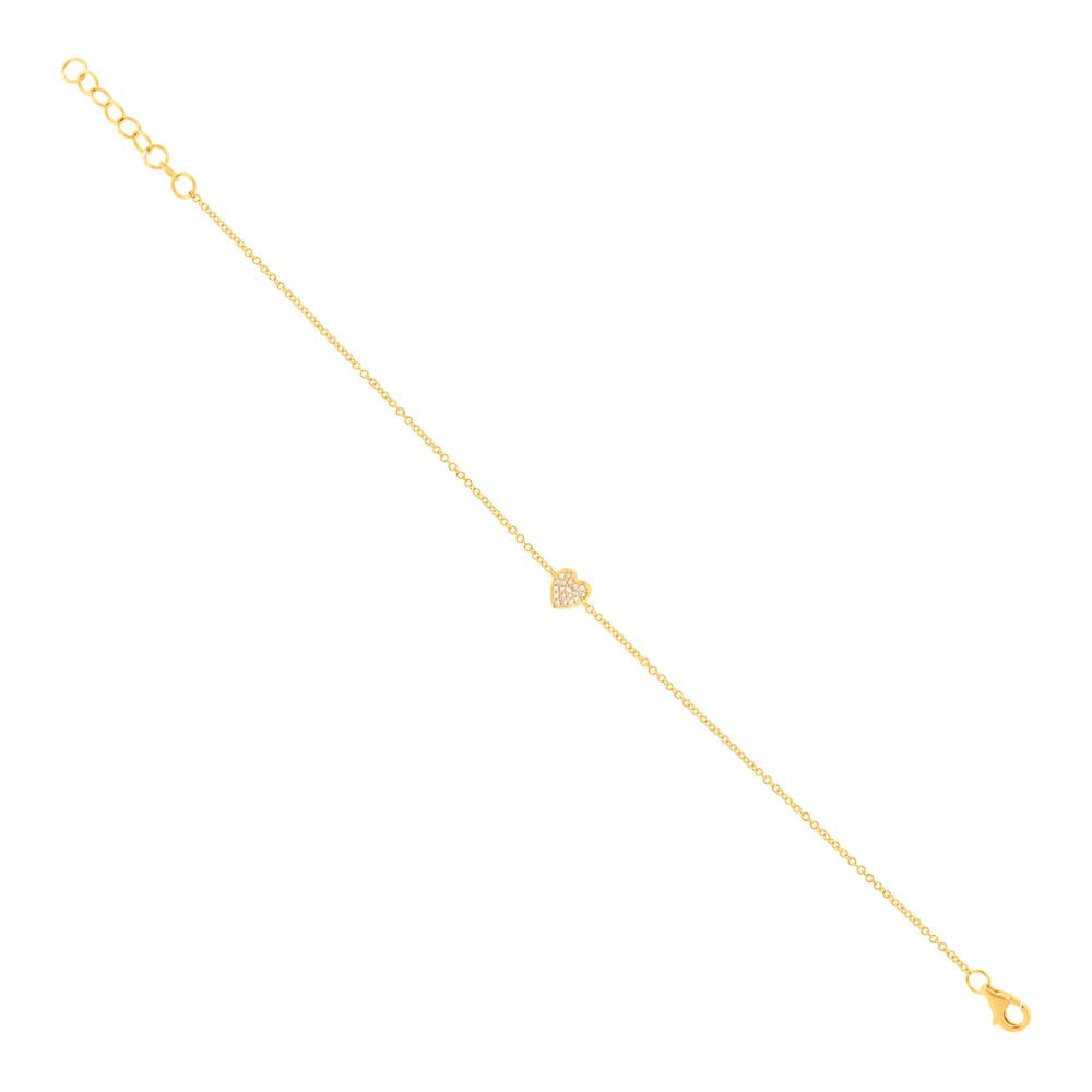 Shy Creation® Eternal Heart Diamond Bracelet