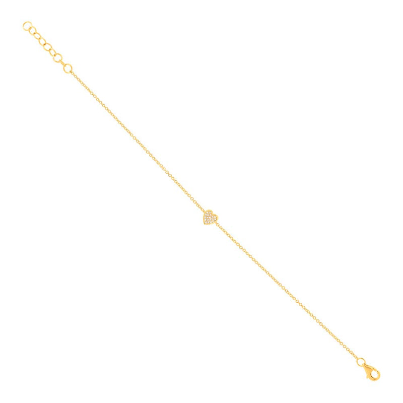 Shy Creation® Eternal Heart Diamond Bracelet