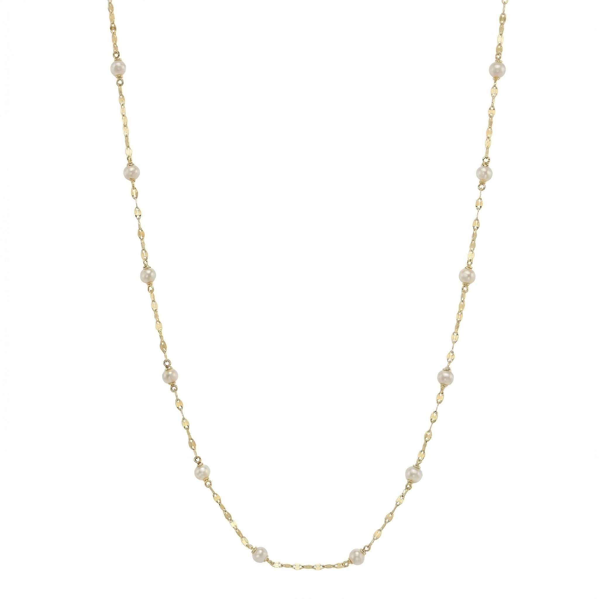 Shy Creation® Silkline Pearl Chain Necklace