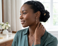 Shy Creation® Silkline Pearl Chain Earrings