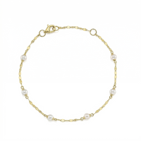 Shy Creation® Silkline Pearl Chain Bracelet