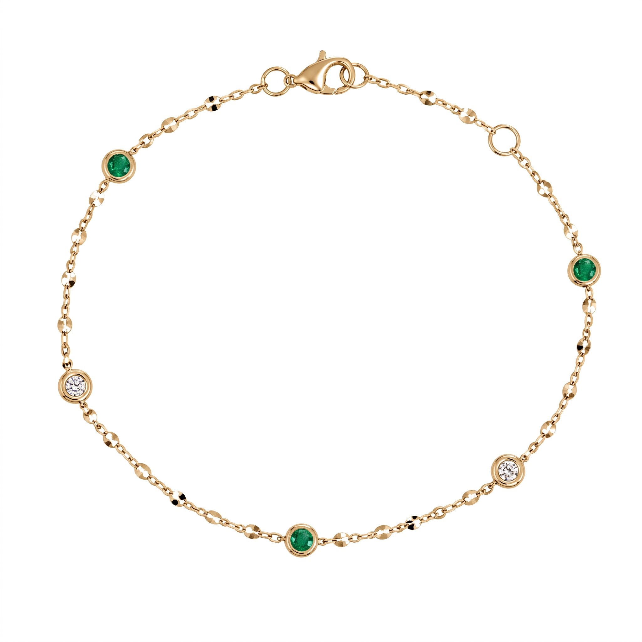 Shy Creation® Emerald Station Bracelet