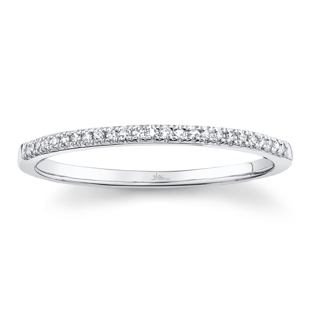 Shy Creation® Petite Pavé Diamond Band