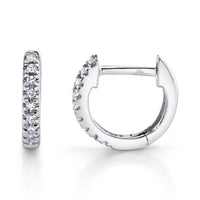 Shy Creation® Mini Diamond Huggie Hoops