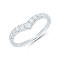 Chevron Peak Diamond Band