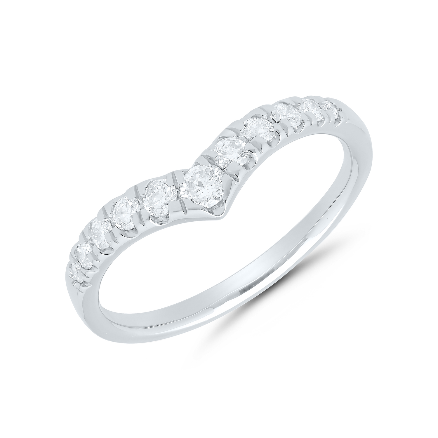 Chevron Peak Diamond Band