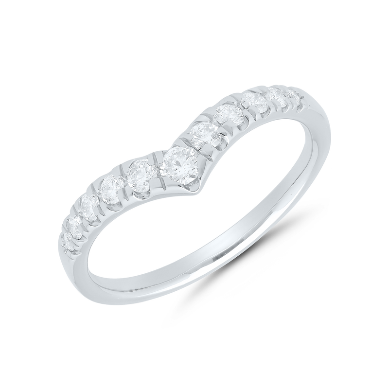 Chevron Peak Diamond Band